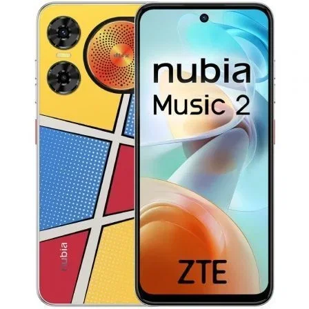 ZTE Nubia Music 2 Smartphone con Altavoz 104dB Tipo Vinilo - 6.7" HD+ 120Hz, 4GB RAM, 128GB, 50MP, 5000mAh, Dual SIM, NFC, Pop Art ZTE Nubia Music 2 Smartphone con Altavoz 104dB Tipo Vinilo - 6.7" HD+ 120Hz, 4GB RAM, 128GB, 50MP, 5000mAh, Dual SIM, NFC, Pop Art